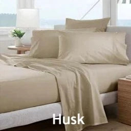 300TC Classic Percale Pillowcase Pair HUSK by Sheridan