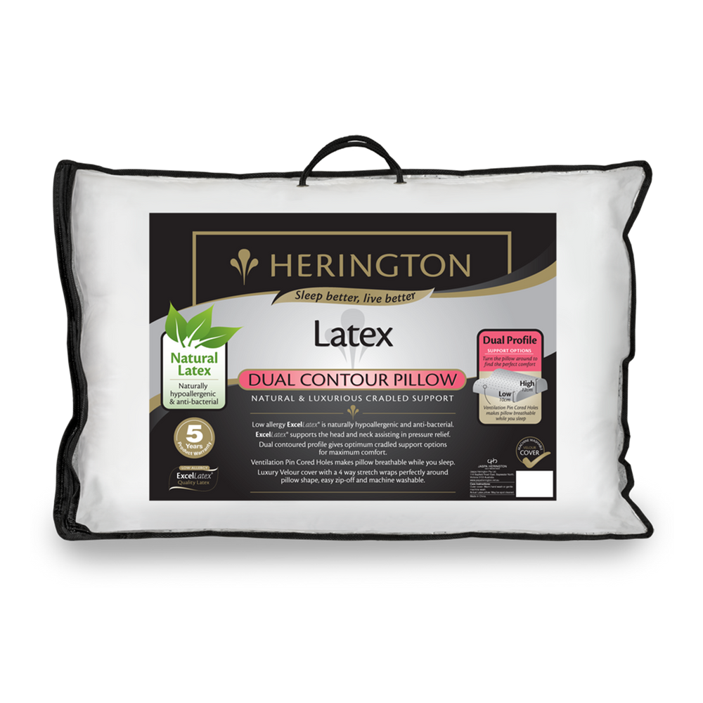 Jaspa Herington Latex Dual Contour Profile Pillow