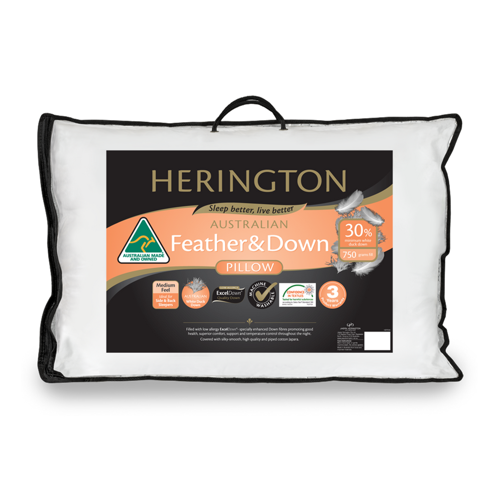 Jaspa Herington 30% White Duck Down & Feather Pillow