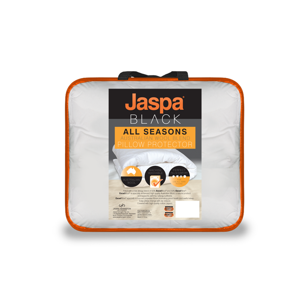 Jaspa Herington Black All Seasons Pillow Protector
