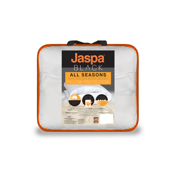 Jaspa Herington Black All Seasons Pillow Protector