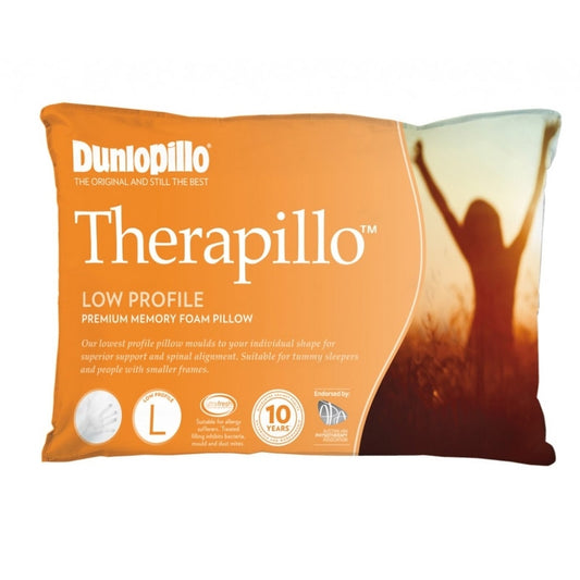 Dunlopillo Therapillo Low Profile Memory Foam Pillow