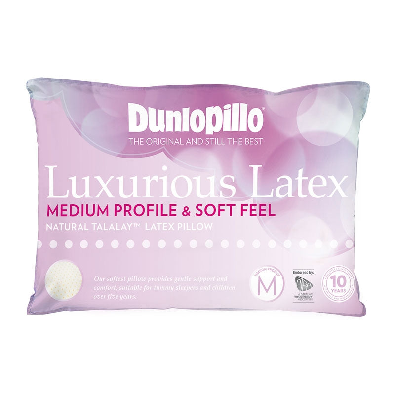 Dunlopillo Luxurious Latex Medium Profile & Soft Feel Pillow