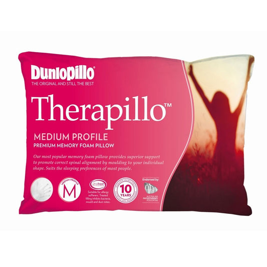 Dunlopillo Therapillo Premium Memory Foam Medium Profile Pillow