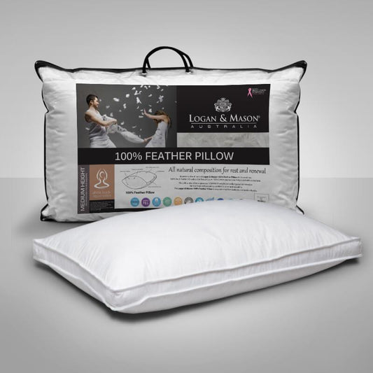 Logan and Mason 100% Feather Pillow