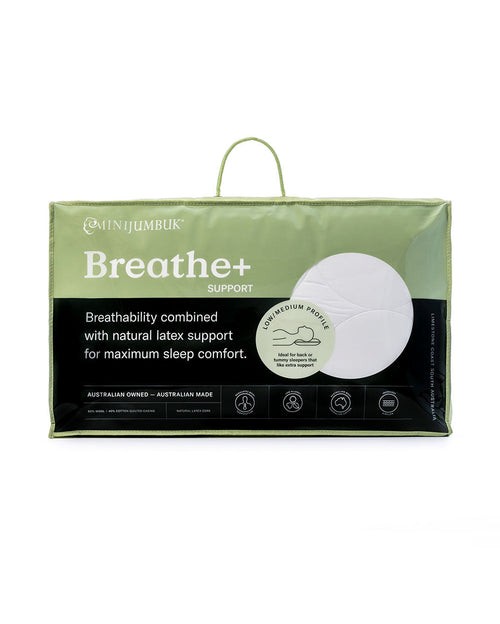 MiniJumbuk Breathe+ SUPPORT Wool Cotton Quilted Pillow