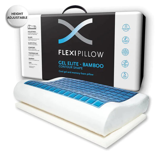 Cool Gel Elite Contour Memory Foam Pillow by Flexi Pillow