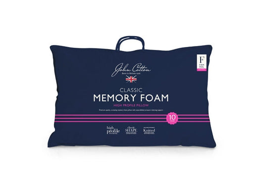 John Cotton Classic High Profile Memory Foam Pillow